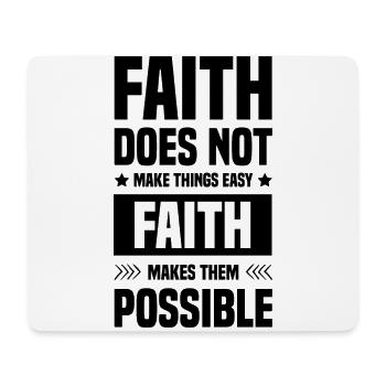 Bible Faith - Mouse Pad (horizontal) - white - Front