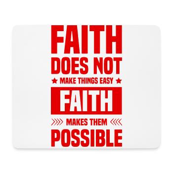 Bible Faith - Mouse Pad (horizontal) - white - Front