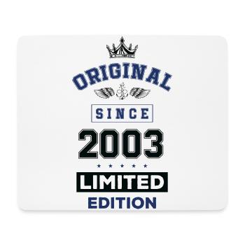 2003 limited edition birthday - Mouse Pad (horizontal) - white - Front