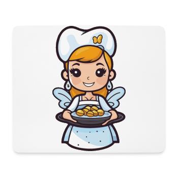 Fairy Baking Cooking Cute - Mouse Pad (horizontal) - white - Front