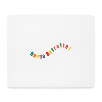 Bonne Retraite - Tapis de souris (format paysage) - blanc - Devant