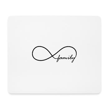 Family Infinity Symbol Gift Love - Mouse Pad (horizontal) - white - Front