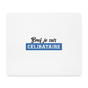 je suis célibataire. t shirt pour célibataire - Tapis de souris (format paysage) - blanc - Devant