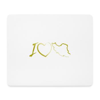 iran heart love persian - Mouse Pad (horizontal) - white - Front