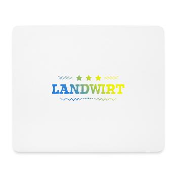 Landwirt Beruf - Mousepad (Querformat) - Weiß - Vorne