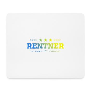 Rentner Rente - Mousepad (Querformat) - Weiß - Vorne