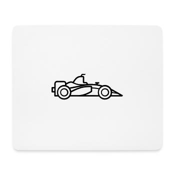 voiture de course - Tapis de souris (format paysage) - blanc - Devant