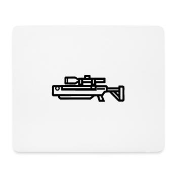 Sniper Shotgun - Mouse Pad (horizontal) - white - Front