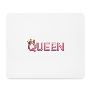 Pink Crown Queen Typografie - Mousepad (Querformat) - Weiß - Vorne