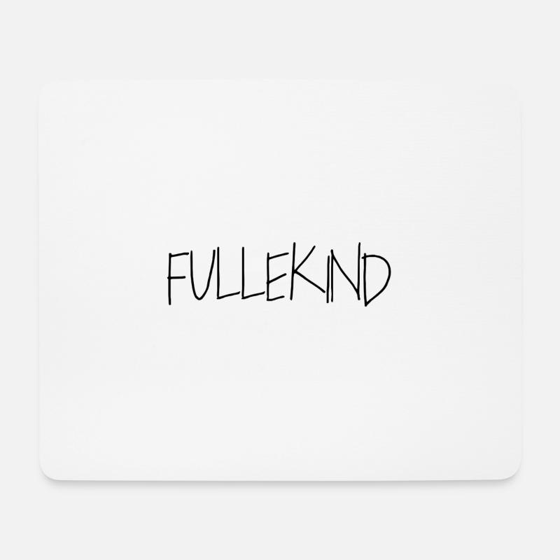 Fullekind | schwarz - Mousepad (Querformat) - Weiß
