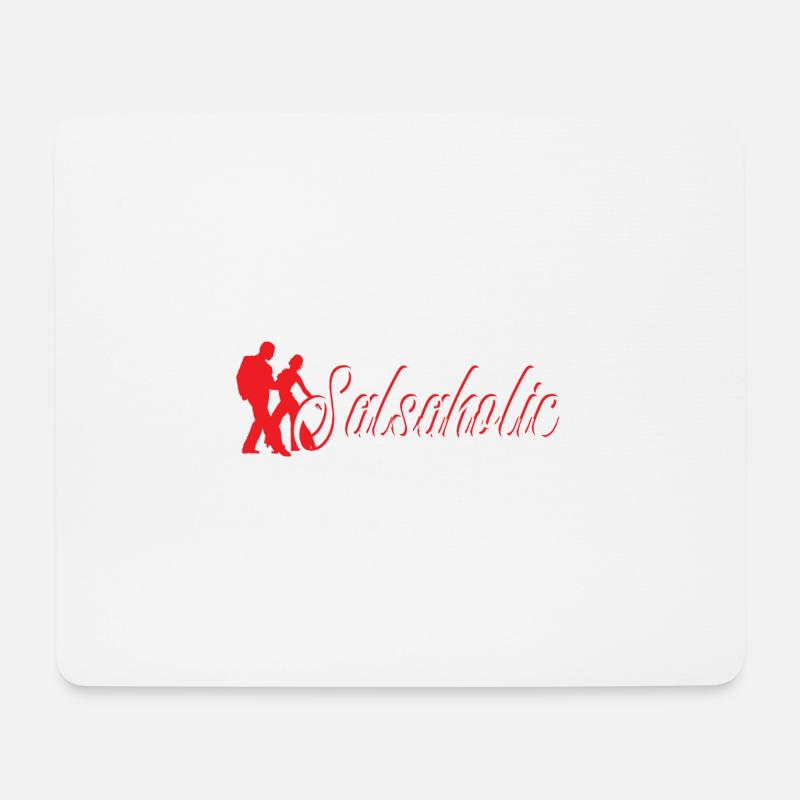 Salsaholic lustige Salsa Tänzer Geschenk - Mousepad (Querformat) - Weiß