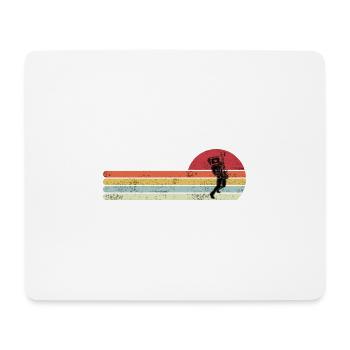 Vintage Retro E-Gitarren Motiv Gitarristen Heavy - Mousepad (Querformat) - Weiß - Vorne
