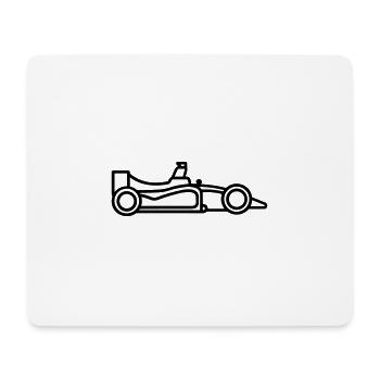voiture de course - Tapis de souris (format paysage) - blanc - Devant