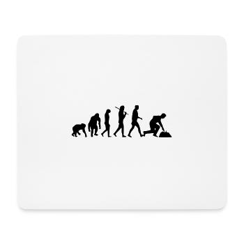 Spargelernte Spargel Erntehelfer Evolution - Mousepad (Querformat) - Weiß - Vorne