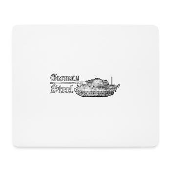 Tiger Panzer 2e Guerre mondiale 1943 Panzer pilote soldat - Tapis de souris (format paysage) - blanc - Devant