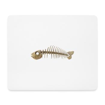 Fisch Gräten - Fish Skeleton Fish bone - Mousepad (Querformat) - Weiß - Vorne