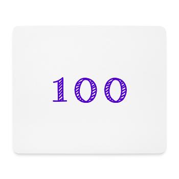 100 YEARS. 100th ANNIVERSARY. BIRTHDAY 100 YEARS. - Mouse Pad (horizontal) - white - Front
