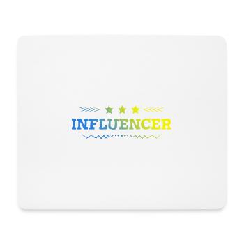Influencer Beruf - Mousepad (Querformat) - Weiß - Vorne