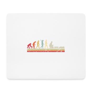 Evolution of Human Train Model Railway - Mouse Pad (horizontal) - white - Front