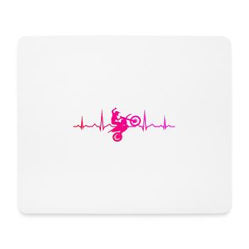 Motocross Dirt Bike Men's Freestyle Motocross - Mouse Pad (horizontal) - white - Front