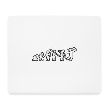 Evolution Volley-ball Blanc Grunge - Tapis de souris (format paysage) - blanc - Devant