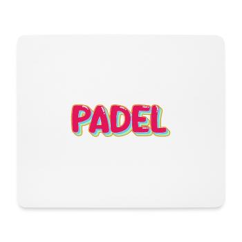 Raquette de padel Tennis Sport I Cadeau - Tapis de souris (format paysage) - blanc - Devant