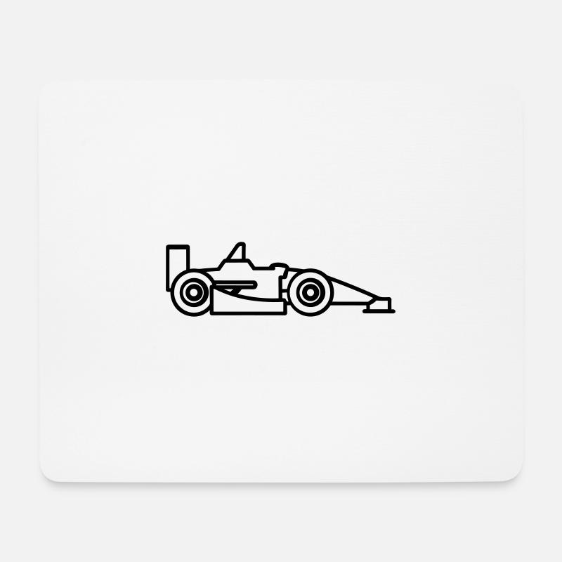 F1 Race Car - Mouse Pad (horizontal) - white