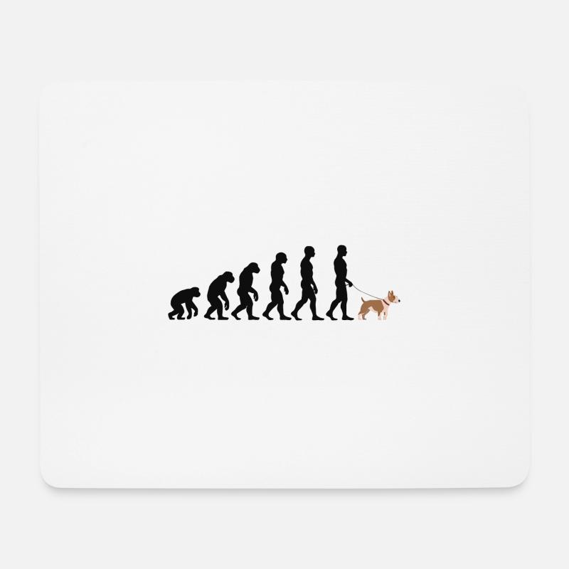 Bullterrier - Mousepad (Querformat) - Weiß