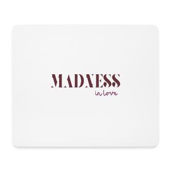 Verrückt vor Liebe - Mousepad (Querformat) - Weiß - Vorne