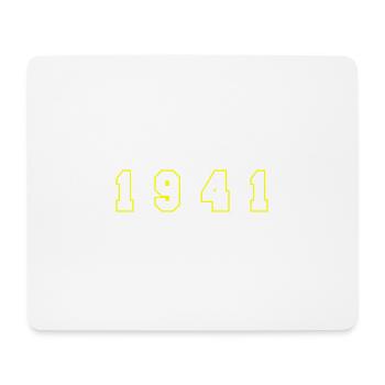 1941 Jahr Zahl - Mousepad (Querformat) - Weiß - Vorne
