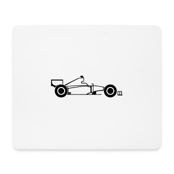Voiture de course - Tapis de souris (format paysage) - blanc - Devant