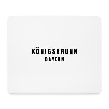 Königsbrunn, Bavière - Tapis de souris (format paysage) - blanc - Devant