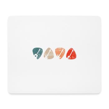 Gitarristen Musik Gitarren Musiker Gitarrist - Mousepad (Querformat) - Weiß - Vorne