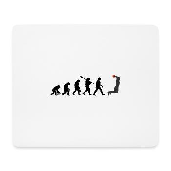 Évolution du basketball - Tapis de souris (format paysage) - blanc - Devant