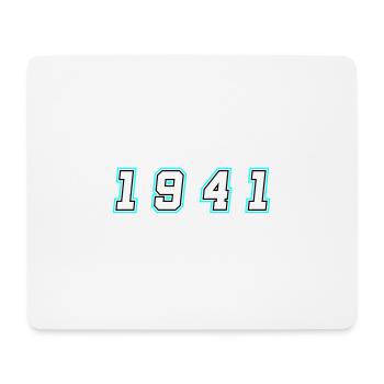 1941 Jahr Zahl - Mousepad (Querformat) - Weiß - Vorne