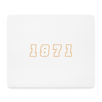1971 Jahr Zahl - Mousepad (Querformat) - Weiß - Vorne