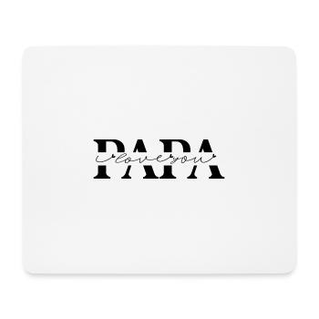 Papa - Je t’aime Elternliebe Papa - Tapis de souris (format paysage) - blanc - Devant