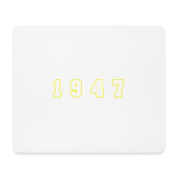1947 Year Number - Mouse Pad (horizontal) - white - Front