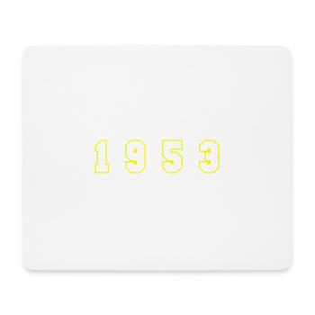 1953 Jahr Zahl - Mousepad (Querformat) - Weiß - Vorne
