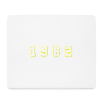 1982 Jahr Zahl - Mousepad (Querformat) - Weiß - Vorne
