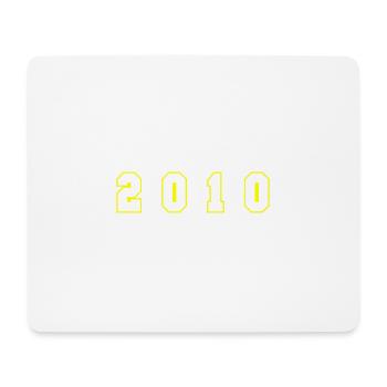 2010 Year Number - Mouse Pad (horizontal) - white - Front
