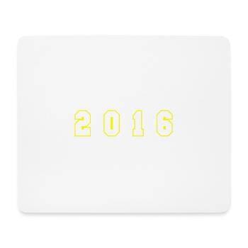 2016 Year Number - Mouse Pad (horizontal) - white - Front