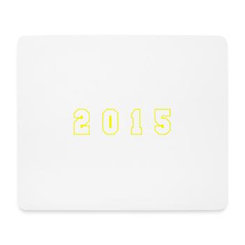 2015 Year Number - Mouse Pad (horizontal) - white - Front