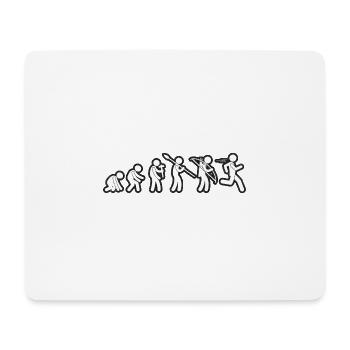 Evolution Run White Grunge - Mouse Pad (horizontal) - white - Front