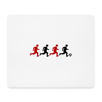 Équipe de football - Tapis de souris (format paysage) - blanc - Devant