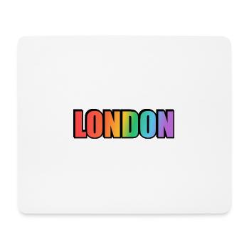 London LGBTQ Rainbow - Mousepad (Querformat) - Weiß - Vorne