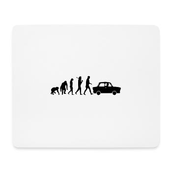 Edition Trabi Evolution ddr  - Mousepad (Querformat) - Weiß - Vorne