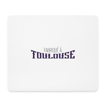 fabriqué à Toulouse. cadeau Toulouse - Tapis de souris (format paysage) - blanc - Devant