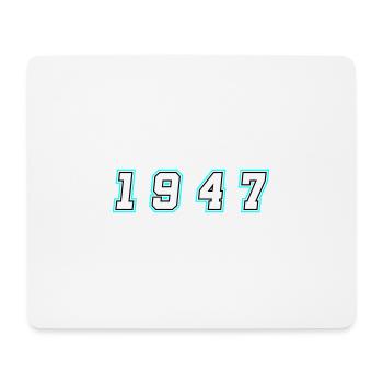 1947 Year Number - Mouse Pad (horizontal) - white - Front