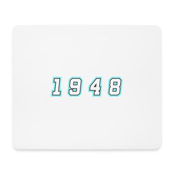 1948 Jahr Zahl - Mousepad (Querformat) - Weiß - Vorne